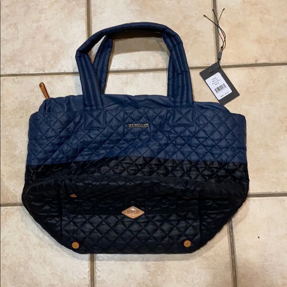 MZ Wallace Handbags - MZ WALLACE METRO TOTE 👜 Black Navy Medium size👜